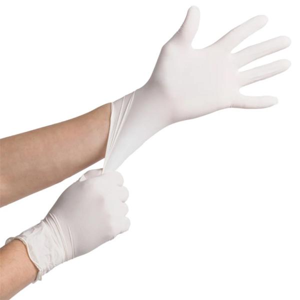 Dustless Latex Free White Disposable Vinyl Gloves