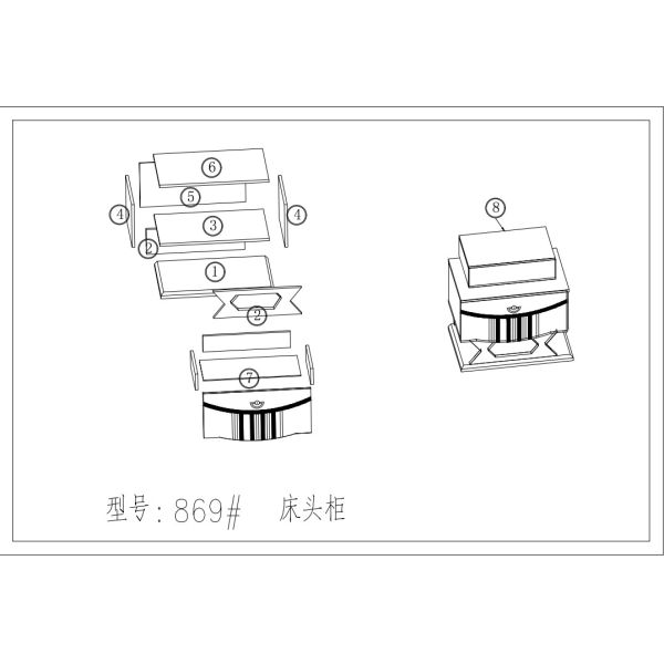 Cherry Light Bedroom Sets Furniture Small Nightstand Mirror Mid Century Bed Solid Color