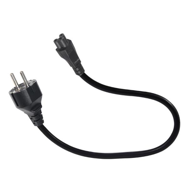 EU to C5 Power Cord 2m Black RoHS Compliant Pure Copper