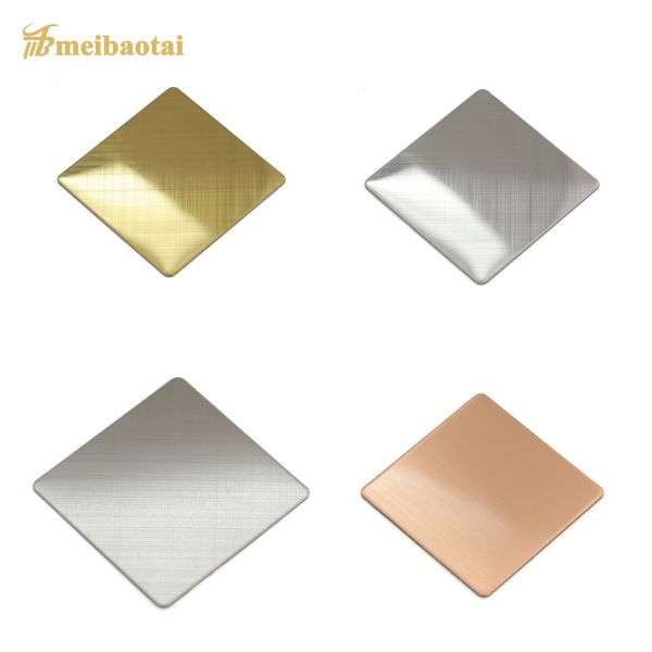 0.55mm Thickness 304 Grade Hairline Stainless Steel Sheet 1219x2438mm for Elevator Panels