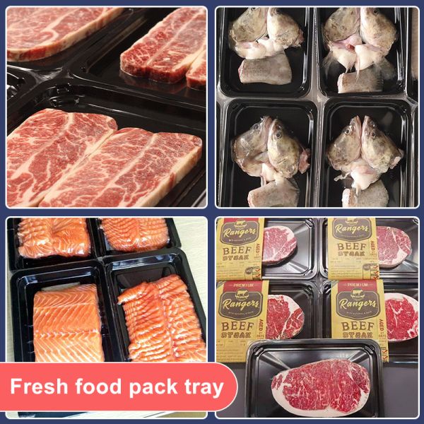 240 X 120 X 20 Mm PP Protruding Vacuum Skin Trays For Extend The Shelf Life