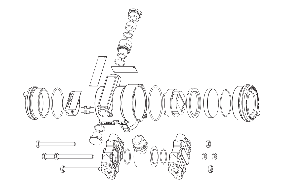 High Precision Differential Pressure Transmitter 4 20mA With HART Protocol
