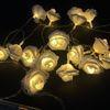 Indoor Led Rose String Lights 6 Cm Shape Diameter For Wedding / Christmas