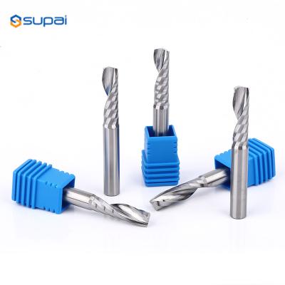 Single Flute Carbide End Mill Diameter 3.175mm Tungsten Carbide Material
