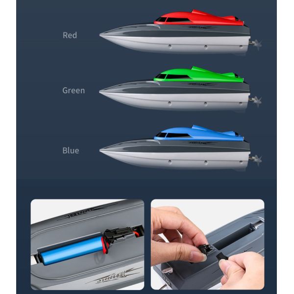 Waterproof Children's Competitive Toy Speed 2.4g Remote Control Boat Wireless Electric
