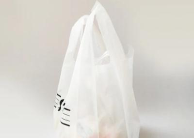 HDPE LDPE Plastic Vest Carrier Bags White Plastic T Shirt Shopping Bags