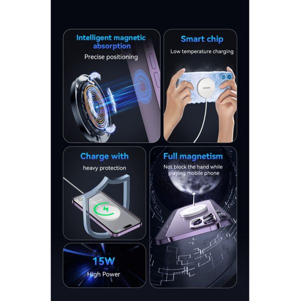 ESSAGER ES-WC07 Series 15W Quick Fast Charge Magnetic Wireless Charger for iPhone