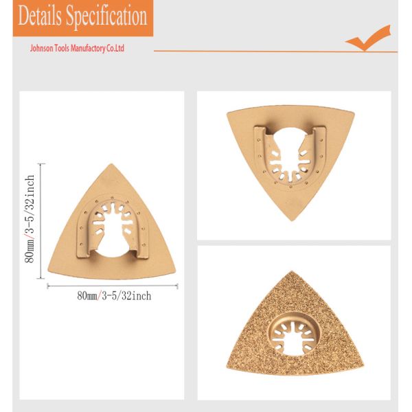 лезвие вырезывания металла карбида 80*80mm осциллируя
