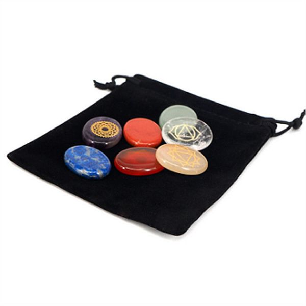 7 Chakra Stone sets Reiki Crystals Chakra Stones for Healing Support Custom Size OEM