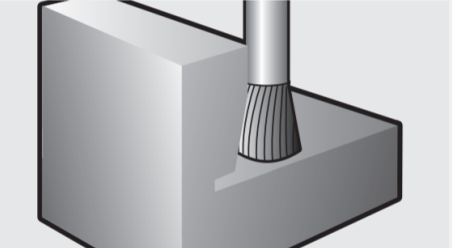 SN-4M Double Cut Carbide Burr with AlTiN Coating – 12.7mm Cut Diameter for General Metalworking