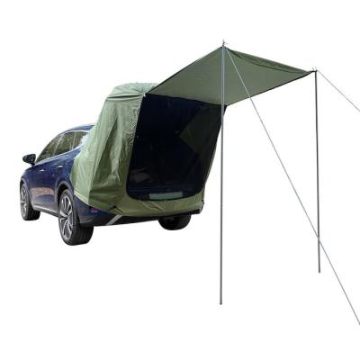 200*120*240CM Exército Verde Impermeável Revestido de Prata Poliéster 210D SUV Camping Tent Easy Setup 2 pessoas Proteção UV