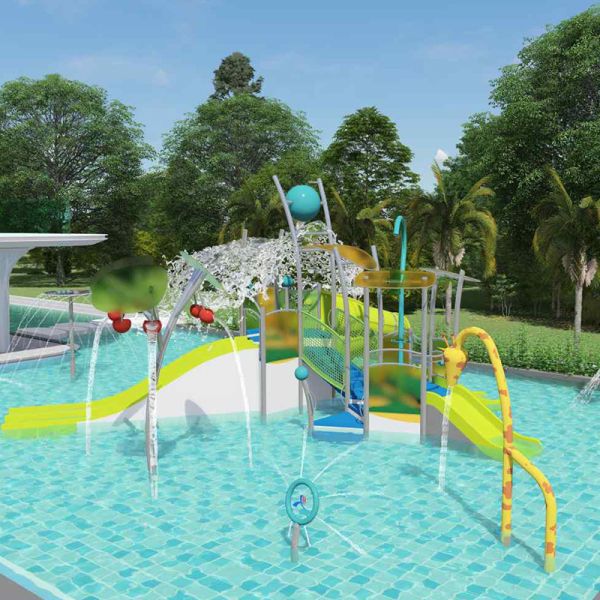 Commercial Interactive Splash Water Playground Indoor Water Park Equipment For Kids Teens