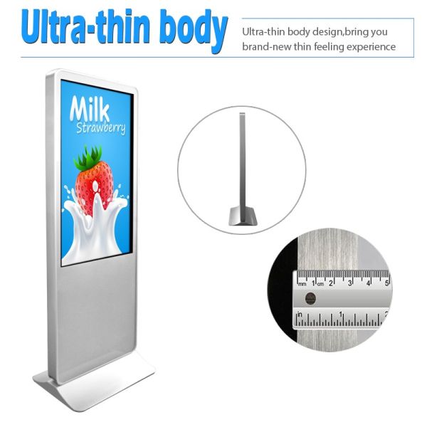Interactive Infrared Touch Screen Information Kiosk , Full Hd Digital Signage Displays