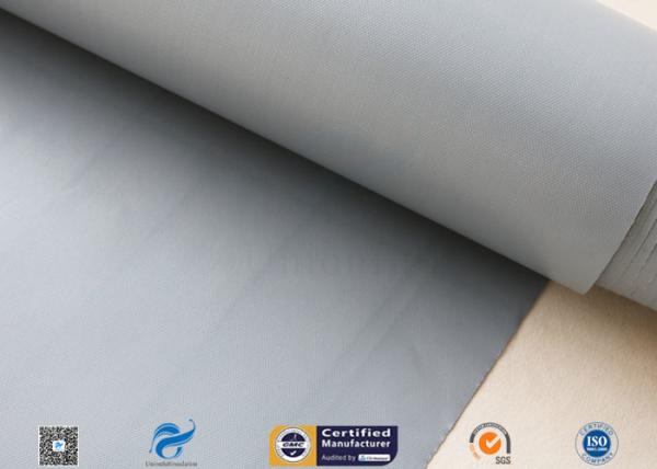 0.3mm 39 Gray PVC Coated Fiberglass Fabric For Flexible Air Ducting