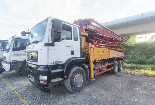 SANY 38m  Used concrete pump truck from 2018