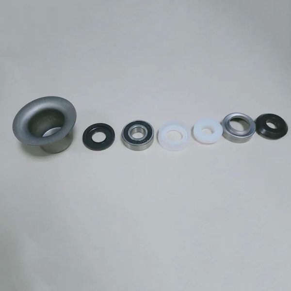 6204-108 Bearing Housing with POM Male/Female Labyrinth Seal and Carbon Steel SPCC Cover Cap for Long-lasting