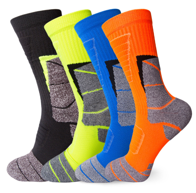 Custom Youth Sports Soccer Socks professional Vs Compression Socks Polyester Towel Material