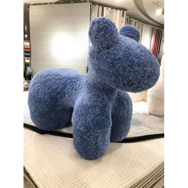 Cartoon Cute Single-Person Sofa Chair Creative Living Room Accent Pony Ottoman Stool Lazy Leisure Lounge for Bedroom Application