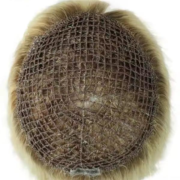 Hot Sale Brazilian Virgin Hair Topper Human Fish Net Women Topper Human Hair Toupee Raw Hair Topper for Women