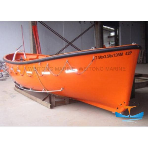 China FRP Free Fall Enclosed Lifeboat Fast Rescue Boat