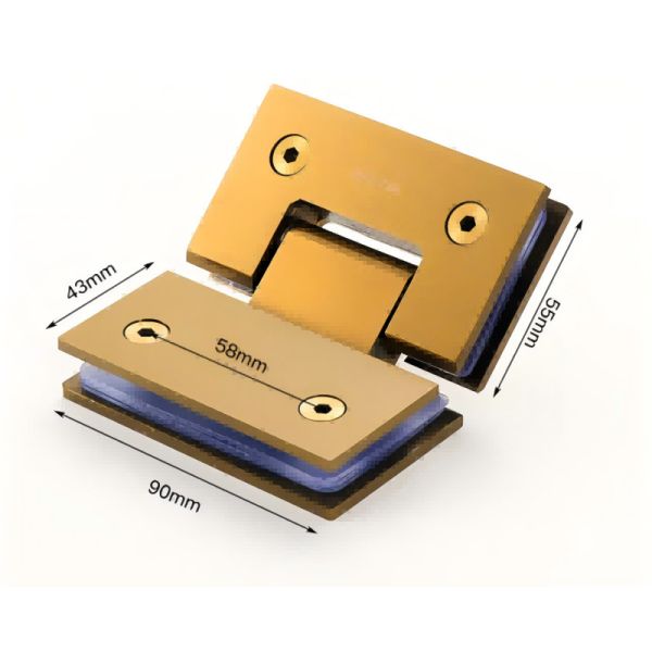 Long Lasting Stainless Steel Shower Hinge Thickened Wear Resistance