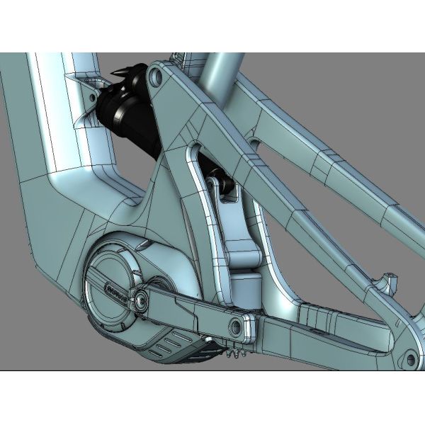 29 Full Suspension Carbon Ebike Frame Electric Bicycle Frame Bafang Disc Brake