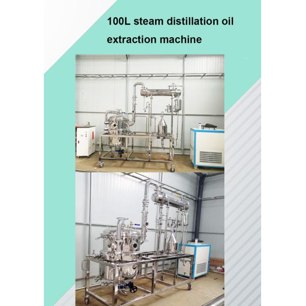 Commercial Vacuum Essential Oil Distillation Equipment with Advanced Process and SS304 Material