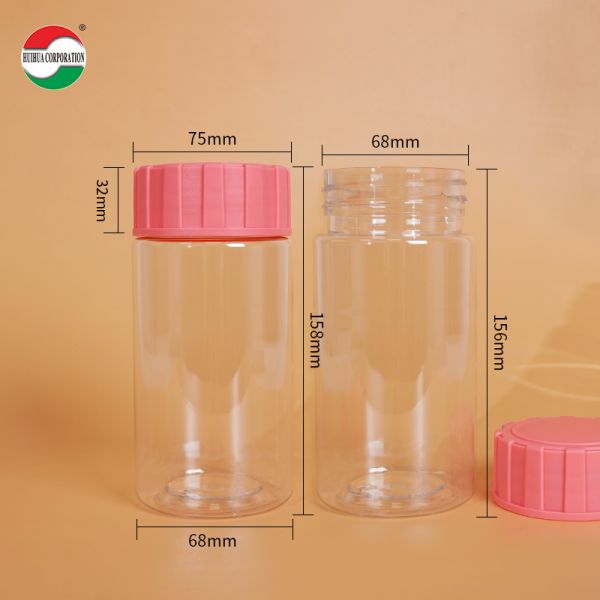 Food Grade PET Plastic Jars and Bottles with Lids High Quality Storage Containers for Candy Snacks Spices