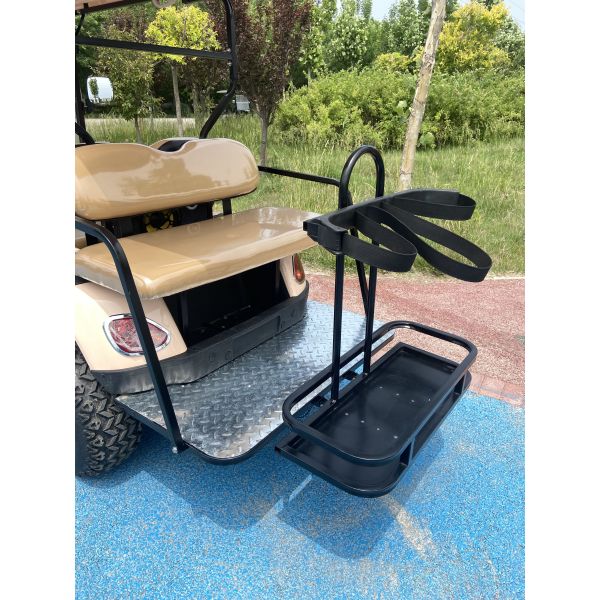 Mini Golf Cart 4 asientos con frenado regenerativo de largo alcance y diseño ligero