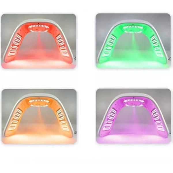 5D Collagen  Led Light Therapy Facial Beauty  Machine For Face Steam Hot Nano Spray Anti Aging Led Facial Mask