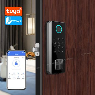 Smart Deadbolt Fingerprint Office Door Lock Digital Code Tuya TTLock Remote Access