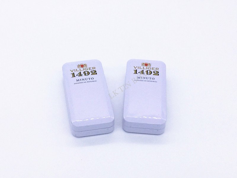 Small Rectangle Cigarette Tin Box For 20 Sticks With Embossing And Metal Insert