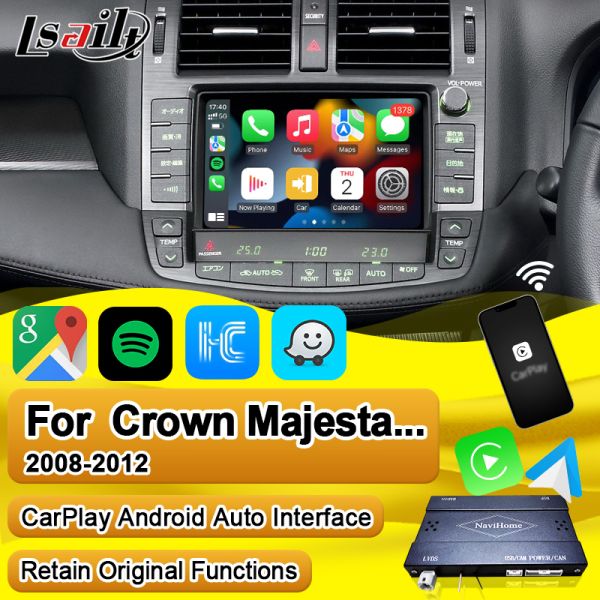 Wireless Apple CarPlay Box for Crown S200 RS204 GWS204 URS204 URS206 Majesta XV Athlete Saloon Toyota Integrated Android Auto