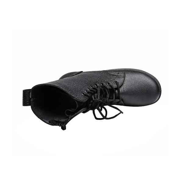 Oficial tático de couro gravado Police Duty Shoes das botas do combate da separação