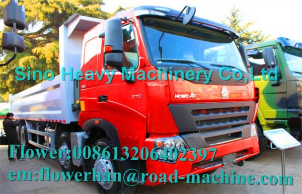 HOWO 8X4 Large Power Heavy Duty Dump Truck Tipper Trailer One Sleeper 51 - 60t