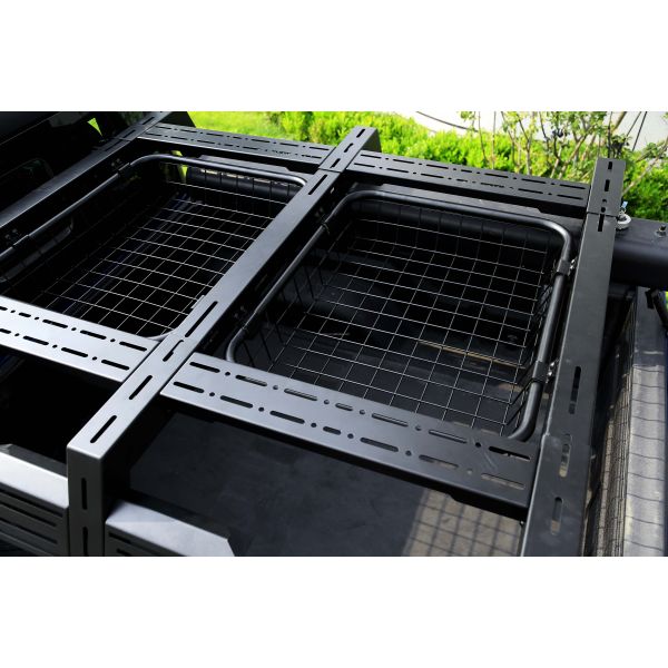 Offroad F150 Pickup Bed Rack System Q235B With Cargo Basket