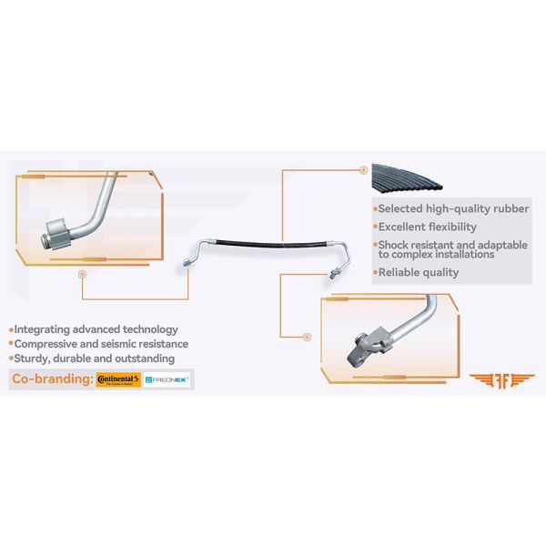 Hilux Vigo 88711-0K191 Auto Air Conditioner Hose 2.7L AC Discharge Hose