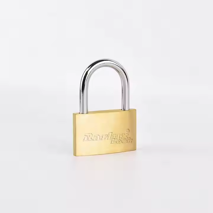 Rarlux New Arrival Solid Padlock Brass Body Brass Cylinder Thin Brass Padlock