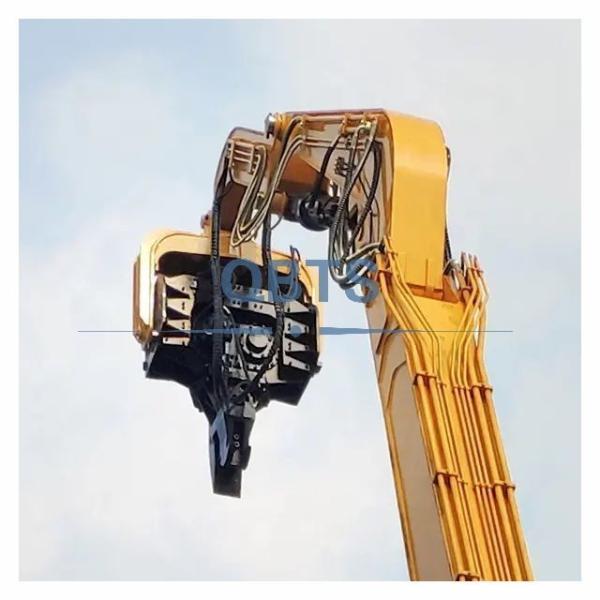 20-Ton Hydraulic Vibratory Hammer And Side Clamp Attachment For Kobelco SK210LC-8