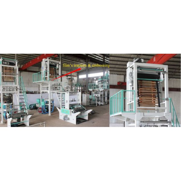 Single Layer Plastic Film Blowing Machine / High Speed Film Blowing Machine