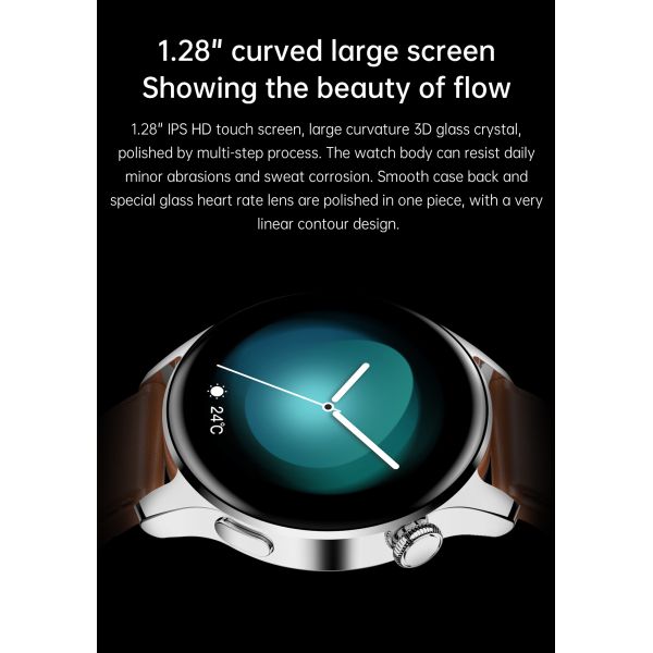 IP67 Bluetooth Call Smart Bracelet 260mAh Music Player Silicone Wristband