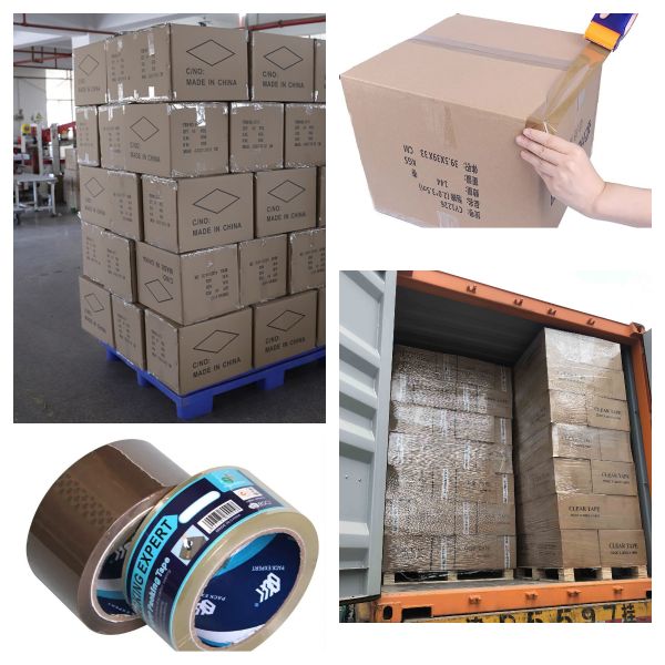 Cor de embalagem de Brown da fita da selagem BOPP da caixa