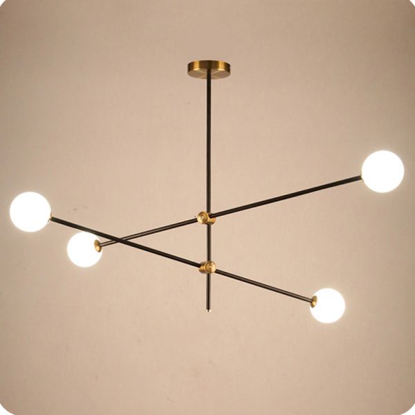 Magic Bean LED Chandelier American Simple Line Creative Personality Cosmet Chandelier(WH-MI-138)