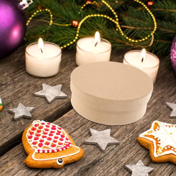 Круглый бумажный ящик Тип другие для заказного размера Торт Бисквит Куки Снакс Конфеты упаковка