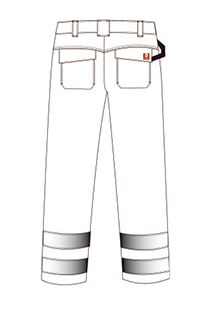 EN11611 химические брюки защитной одежды 350gsm химические устойчивые