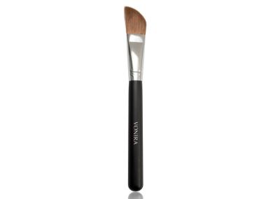 Escova de contorno angular macia livre da composição da crueldade com o punho de madeira preto matte