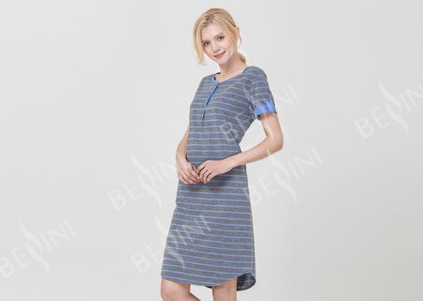 Comfortable Women'S Short Sleeve Nightgowns , Ladies Night Sleeping Dress