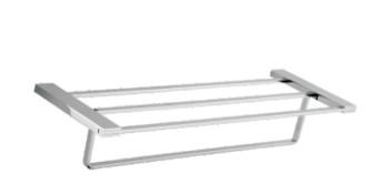 Double Towel rack85311B-Square &Brass+SS304&Chrome color& Bathroom Accessory&fittings&Sanitary Hardware