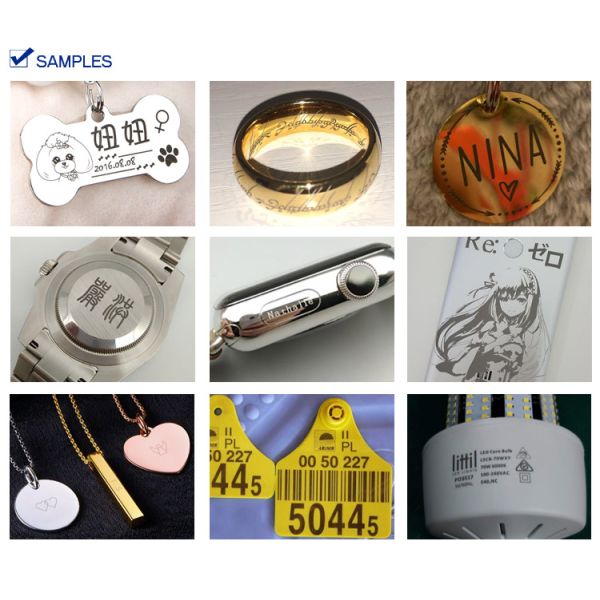 0.1mm 30W EZCAD Fiber Portable Handheld Laser Marker For Metal Optical