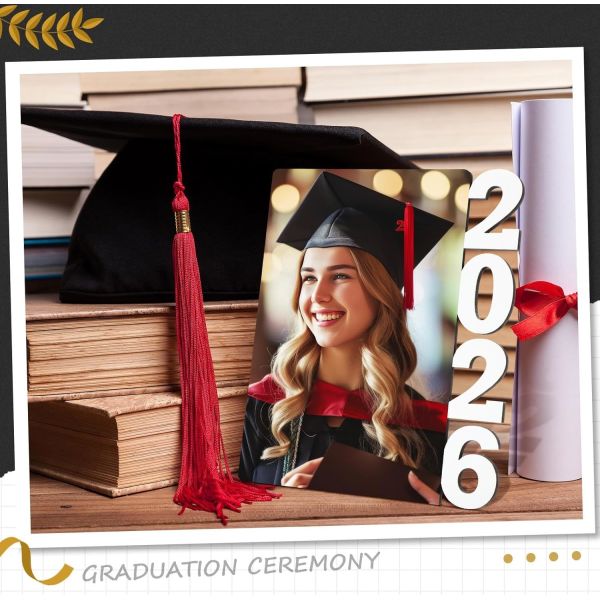 Custom 2026 Photo Frame Sublimation MDF Photo Frame Personalized Graduation Picture Frames